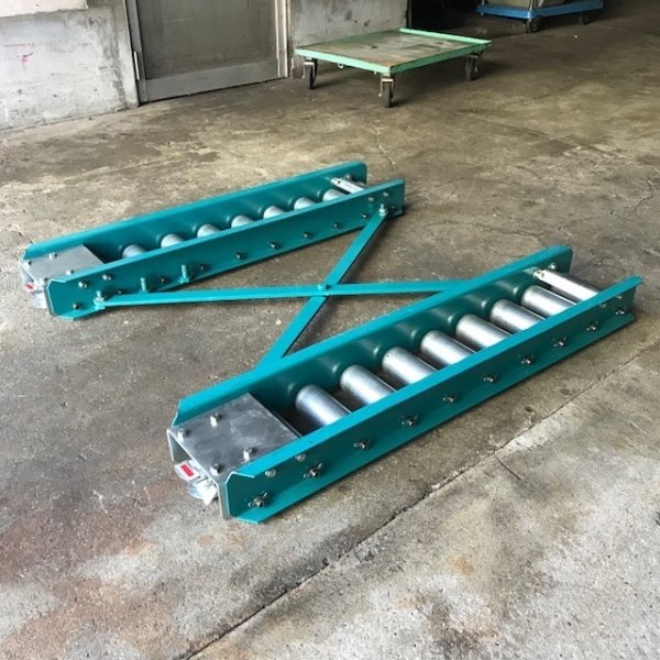画像1: 三鈴工機(株)　ストッパー付き！機幅可変式パレットローラー「FSR-XS」（耐荷重1300kg）※本州納品 (1)